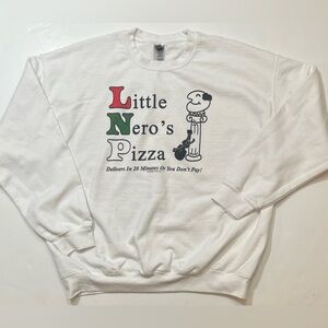 Home Alone Novelty Sweatshirt - 'Little Nero's Pizza' Unisex XL